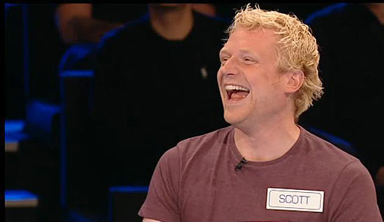Scott Brown, 33, ganhou R$ 200 mil em um programa da televisão britânica