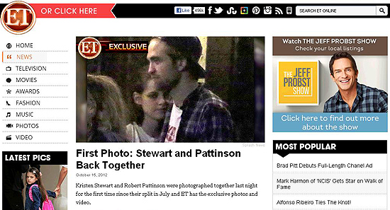 First Photo: Stewart and Pattinson Back Together