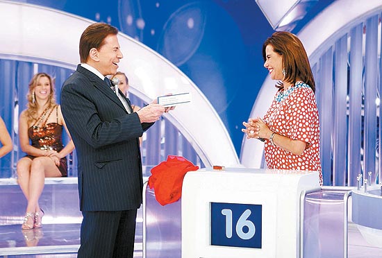 Silvio Santos e Narcisa Tamborindeguy