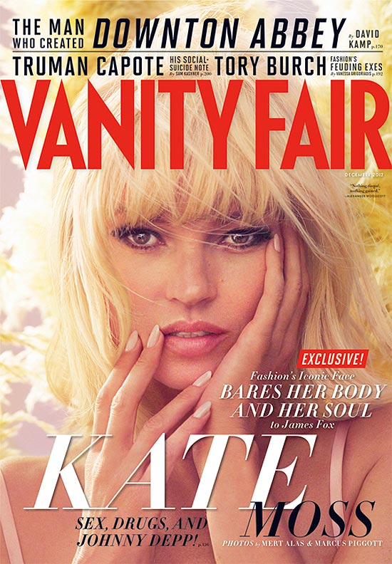 Kate Moss fala sobre o começo de carreira na "Vanity Fair"