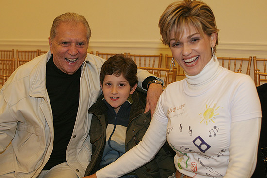 Carlos Alberto de Nóbrega, com o filho João Victor e a então mulher Andréa de Nóbrega em 2008