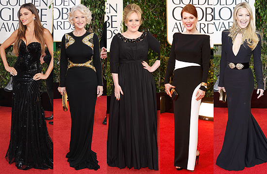 Sofia Vergara, Helen Mirren, a cantora Adele, Julianne Moore e Kate Hudson