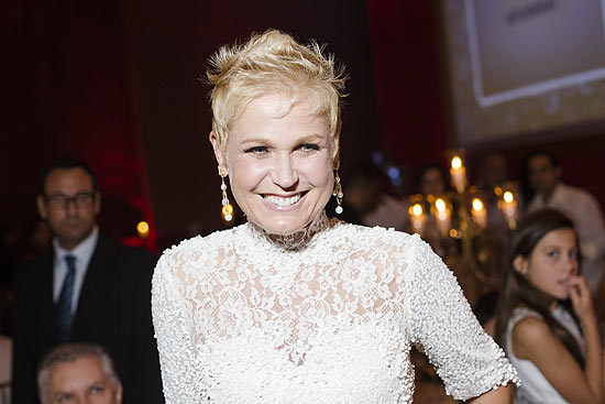 A apresentadora Xuxa Meneghel durante o evento Natal do Bem, no Hyatt, zona sul de São Paulo, em 17 de Dezembro de 2012