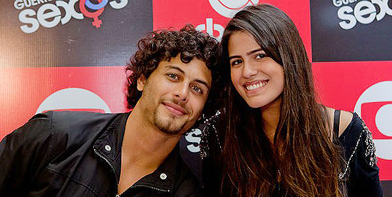 Jesus Luz e Antônia Morais no lançamento de "Guerra dos Sexos" em Florianópolis