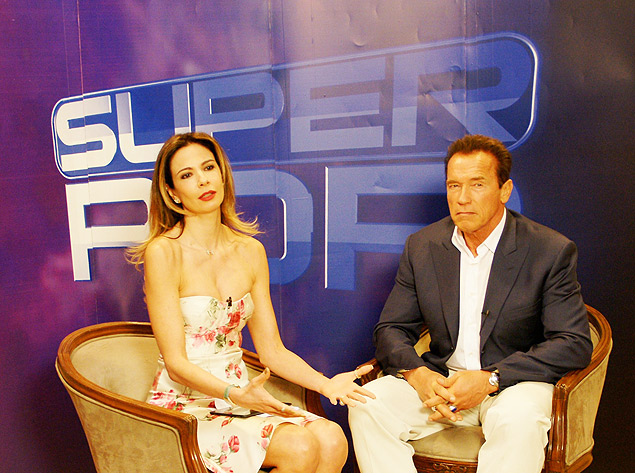 Luciana Gimenez e Arnold Schwarzenegger