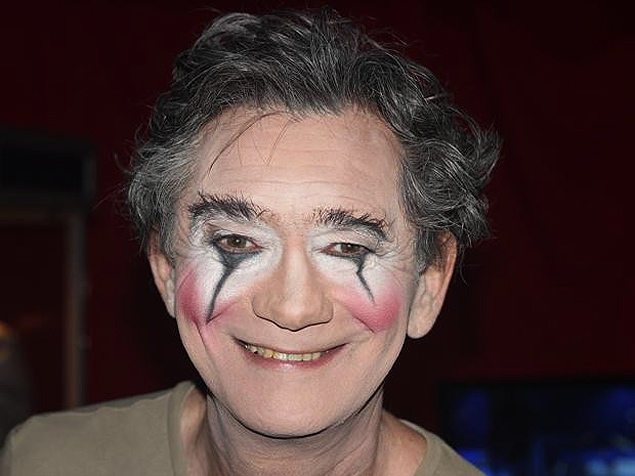 Serginho Groisman caracterizado para participar do Cirque du Soleil 