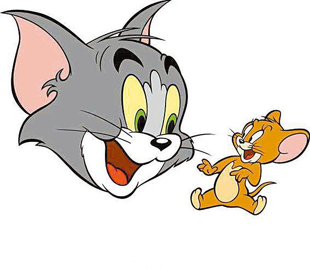 Os personagens do desenho animado "Tom & Jerry"