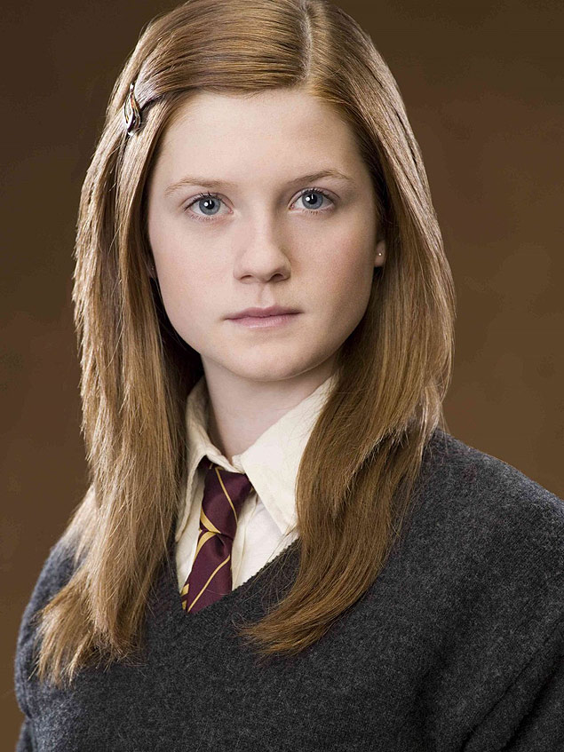 Atriz Bonnie Wright, que interpreta Gina Weasley na saga "Harry Potter"
