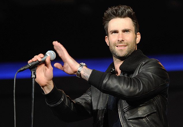 Adam Levine durante apresentao do Maroon 5 em Las Vegas, nos EUA; banda lana novo single