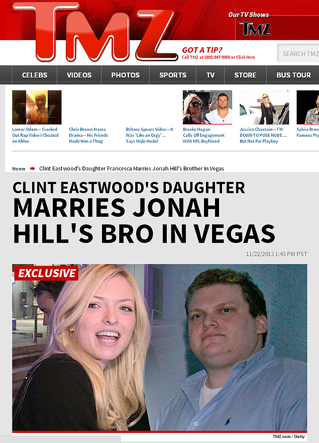 Francesca, filha de Clint Eastwood, se casa com o irmão de Jonah Hill em Las Vegas