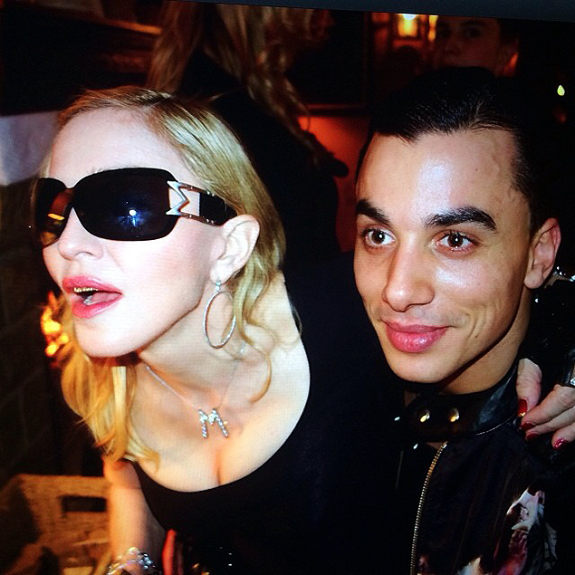 Madonna ao lado do novo namorado, o danarino Timor Steffens