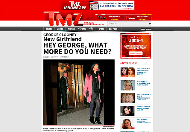 George Clooney's New Girlfriend - Hey, What More Do You Need(http://www.tmz.com/2014/03/19/george-clooney-new-girlfriend-amal-alamuddin/)