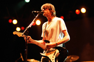 Kurt Cobain durante show em So Paulo, em 1993