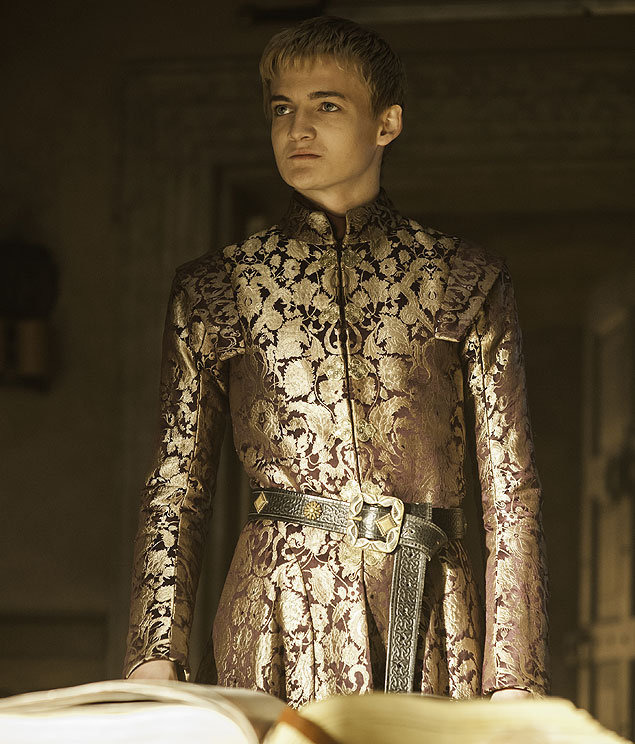 O ator Jack Gleeson como Joffrey Baratheon em cena da quarta temporada do seriado 'Game of Thrones