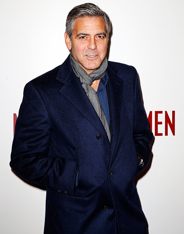 O ator George Clooney no lanamento do filme 'Caadores de Obras-Primas' em Paris, em fevereiro deste ano