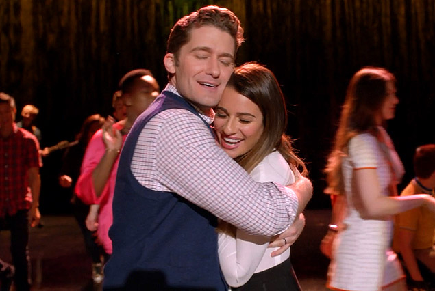 Televiso: os atores Matthew Morrison e Lea Michele, em cena da srie "Glee"