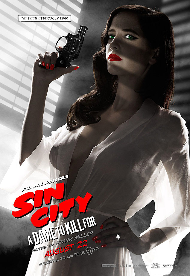 Poster do filme "Sin City 2 - A Dama Fatal" com Eva Green