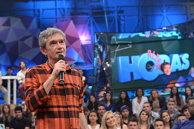 Serginho Groisman, apresentador do programa "Altas Horas", da Globo