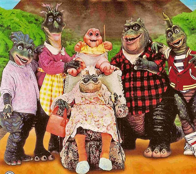 Cena do seriado "Família Dinossauro", sucesso nos anos 1990