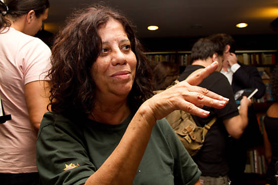 A Maria Gladys em lançamento de livro de Miguel Falabella, no Rio