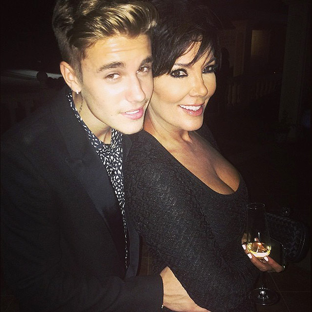 Justin Bieber tieta Kris Jenner, mãe das Kardashians