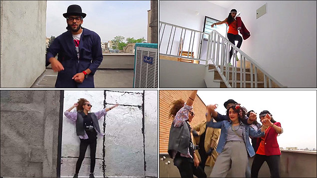 Jovens iranianos cantam e dançam ao som de "Happy"; eles foram condenados a até um ano de prisão e 91 chibatadas