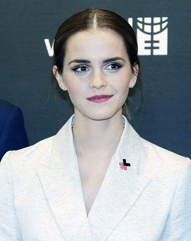 A atriz britnica Emma Watson participa de evento da campanha HeForShe em Nova York, em setembro