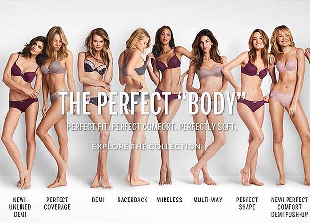 Nova campanha da Victoria's Secret "The Perfect Body"
