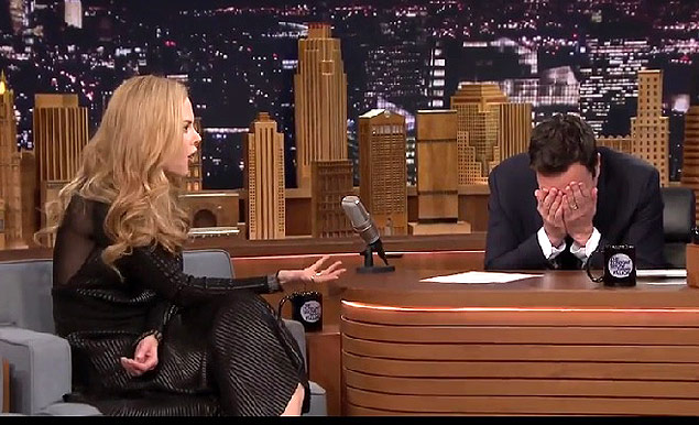 Nicole Kidman no 'The Tonight Show' com Jimmy Fallon