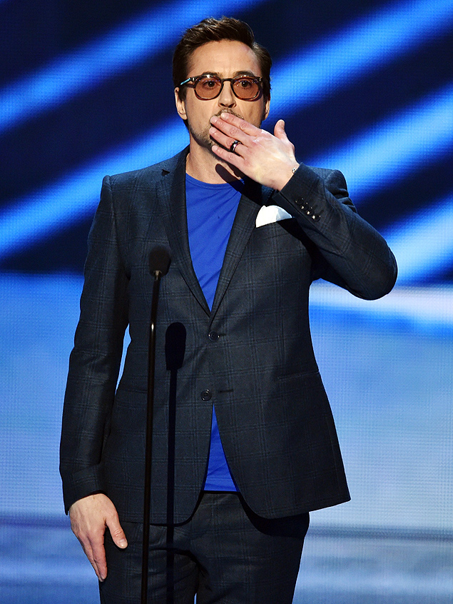 O ator Robert Downey Jr.na cerimnia do People's Choice Awards, em janeiro de 2015
