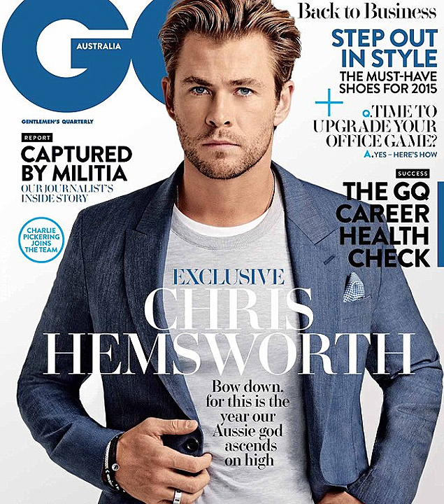 Chris Hemsworth na capa da 'GQ Austrália