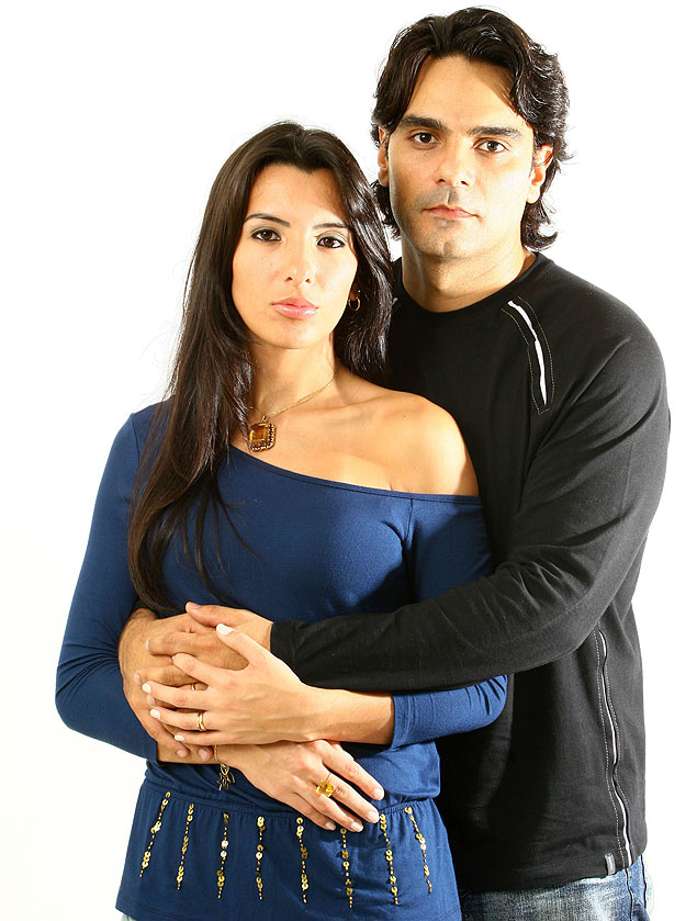 Paula Maia e Guilherme de Pádua em foto de 2006