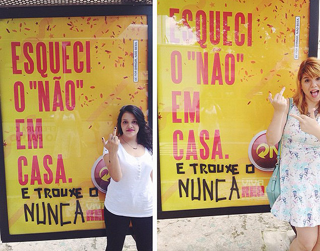 Mila Alves e Pri Ferrari protestaram contra campanha de Carnaval da Skol