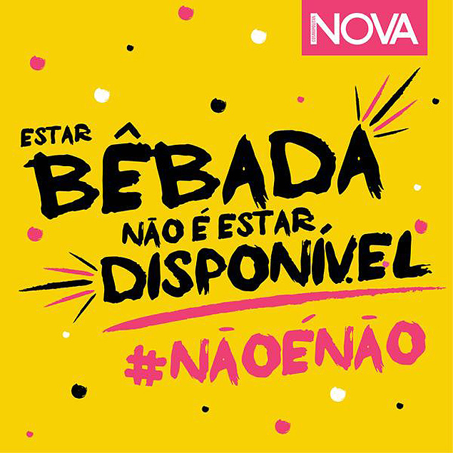 Em espécie de resposta à Skol, revista 'Nova' faz campanha de Carnaval anti-estupro