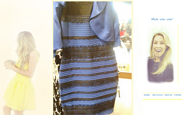 O vestido polmico, que aparece de uma cor para cada pessoa