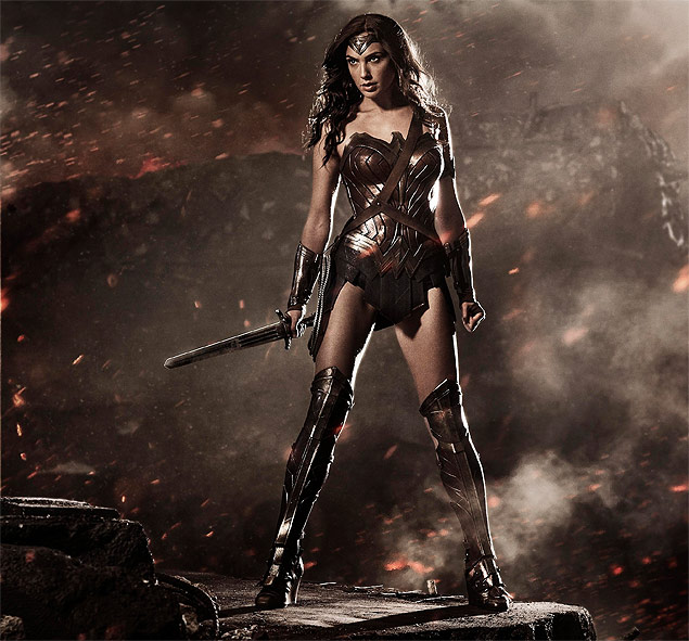 Gal Gadot as Wonder Woman, from Zack Snyder's Twitter. Mulher Maravilha - https://twitter.com/ZackSnyder/status/493085967490637824