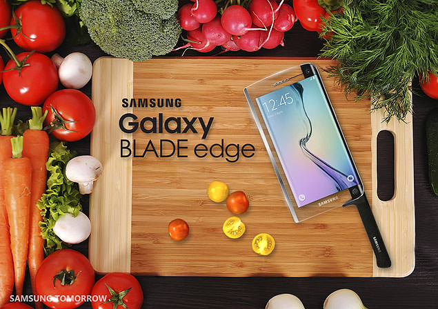 Samsung anuncia celular que serve de faca para chefs 