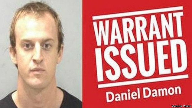 Daniel Damon usou a página da polícia do Estado de Victoria para reclamar da imagem postada pelas autoridades