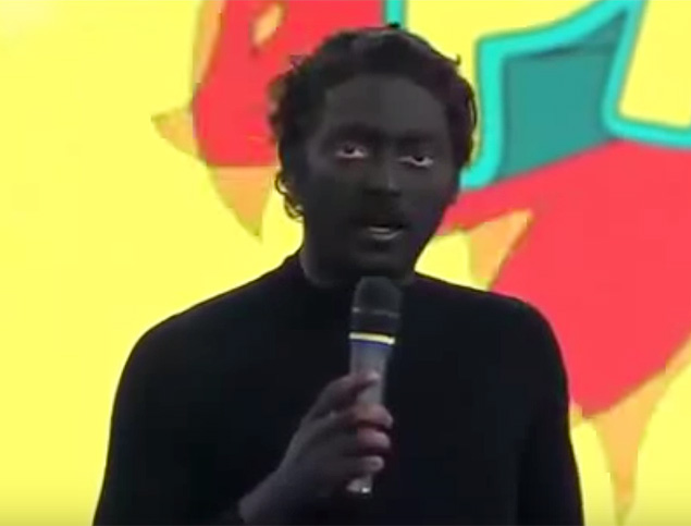 Africano dança no palco - Pânico na Band - 02/08/2015 --- eduardo sterblitch faz blackface e é criticado por racismo