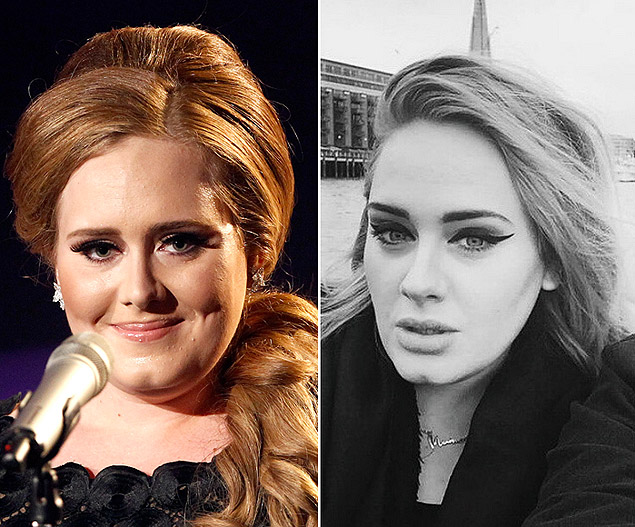 Adele emagrece 68 kg