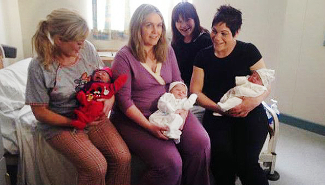 Três irmãs dão à luz no mesmo dia em hospital na Irlanda