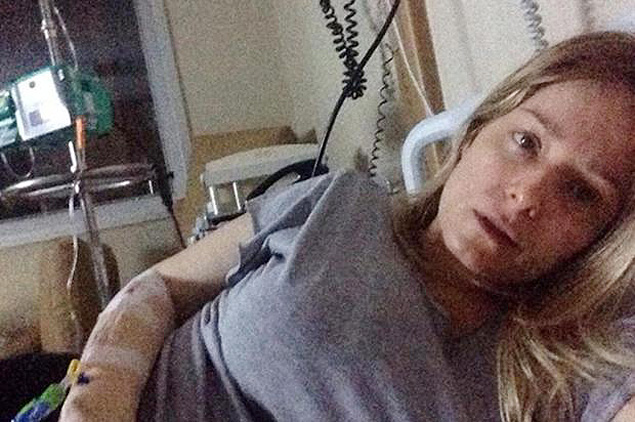 Luciana Vendramini  hospitalizada com infeco sria