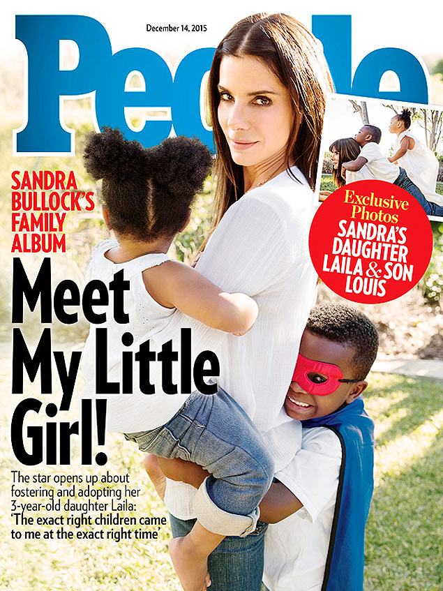 Sandra Bullock adota Laila, sua segunda filha