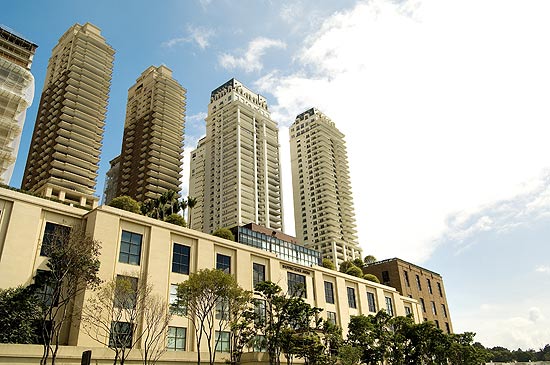 Condomnio de luxo Parque Cidade Jardim, localizado na zona oeste de So Paulo