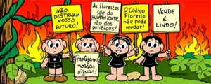 Turma da Mônica contra a aprovação do Código Florestal (Divulgação/Mauricio de Sousa)