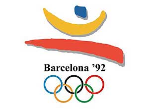 Logotipo do Jogos Olmpicos de Barcelona, que aconteceram na Espanha, em 1992