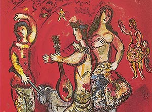 "Carmen", de 1966, do artista russo-francs Marc Chagall e que entra em exposio no Masp, em So Paulo