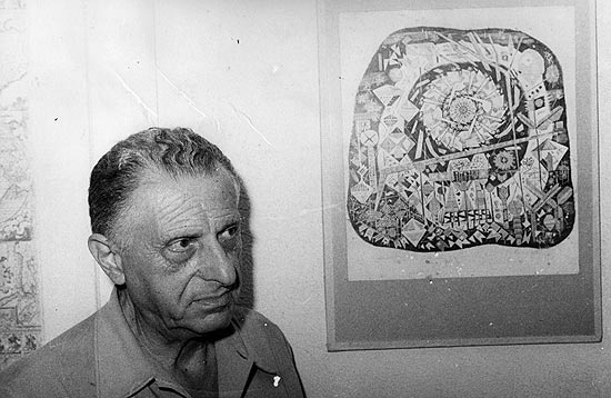 O artista plstico Lvio Abramo, radicado no Paraguai desde 1962, e que morreu anteontem