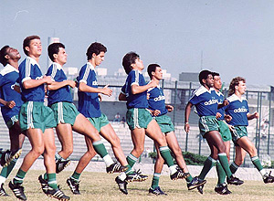 Equipe do Palmeiras que venceu a Lazio, de virada. 