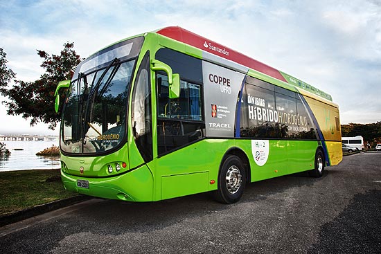 ônibus movido a hidrogênio e energia elétrica com tecnologia 100% desenvolvida no Brasil